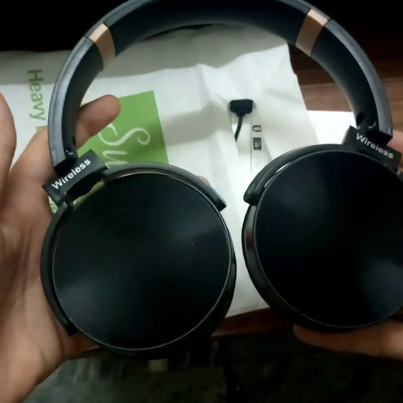 Fones de Ouvido Headphone JB950 Sem Fio - Excelente Qualidade de Grave e Cancelamento de Ruído (Vermelho, Tamanho Único)