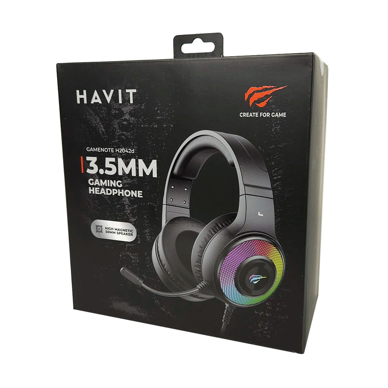 Headset Gamer Havit Gamenote H2042d RGB Preto