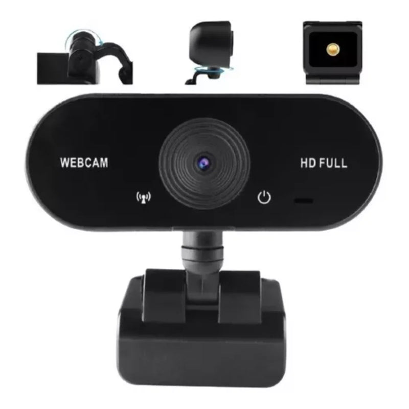 Webcam 1080p Full Hd Câmera Computador Microfone W18 Video Chamada Reunião Home Office Streamer Youtuber PC Notebook Brasil