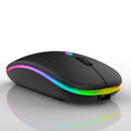 Mouse Sem Fio Wireless Com Bateria Interna Recarregavel 2,4 Ghz Led RGB Home Office