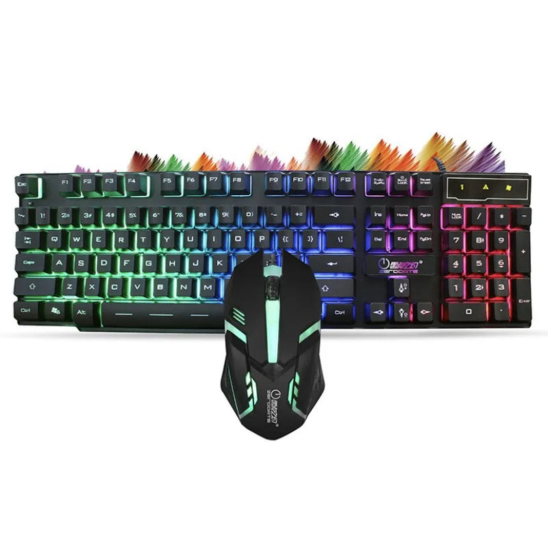 USB LED Membrane Mouse Gamer Keyboard Kit