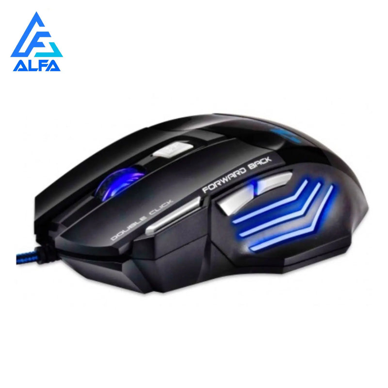 Mouse Gamer Laser X7 3200dpi Original KAPBOM  Led Usb 7 Botões Profissional KA-617